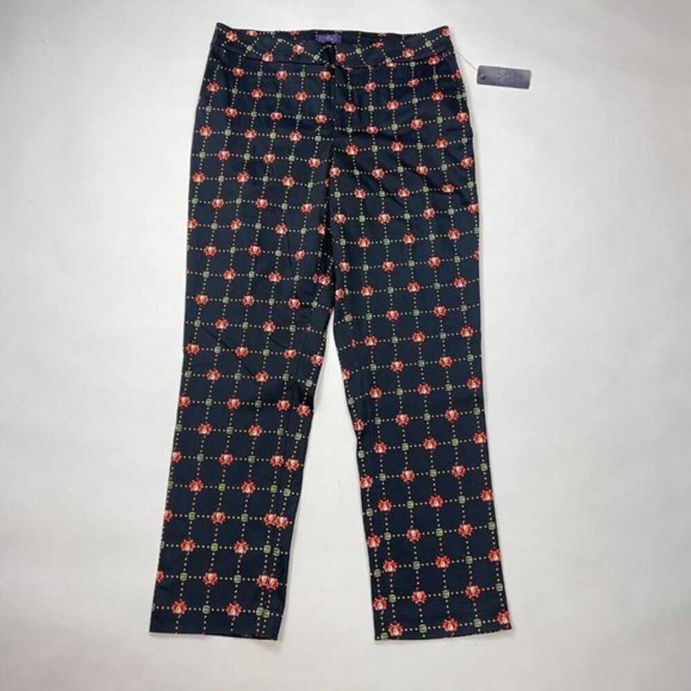 NYDJ Ankle Trousers Stretch Cotton Pants Gemstone‎ Morz1185 Women 8 NWT $130